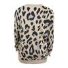 Women's Loose Knitted Star Shape Print Long Sleeve V-Neck Sweater Blouse