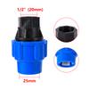 20/25/32/40/50mm PE Pipe Connector Adapter Conversion Female Thread 1/2" 3/4" 1" 1.2" 1.5" Watering Irrigation Accessories