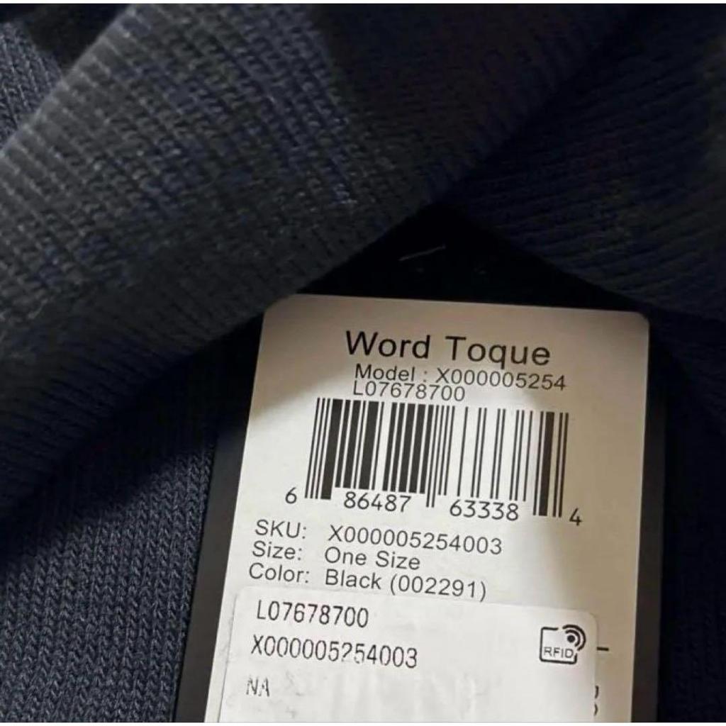 Used [New/with tag] Arc'teryx Word Toque Knit Hat Black