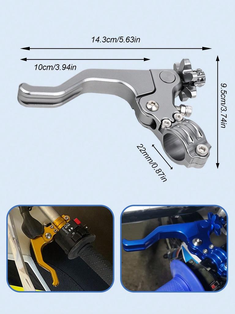 1Pc Universal Motorcycle Clutch Lever - One-Finger/Two-Finger Operation, Compatible with Off-Road, Street & Sport Bikes
