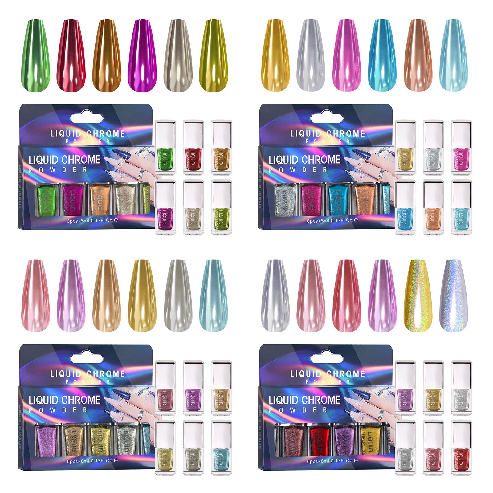 

MCB Laser Magic Mirror Nail Powder & Liquid Set - No-Fly Powder Formula