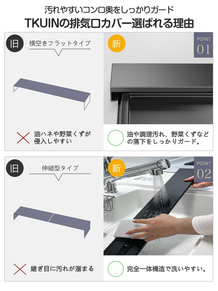 60cm Flat Exhaust Vent Smart TKUIN Stove Induction Gas Kitchen Range Stove Oil Splash Easy To Matte 10kg Weight Stove Grill Exhaust Vent Guard