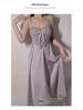 Elegant Plus Size Padded Mesh Nightgown: Spaghetti Strap Temptation Women’s Homewear