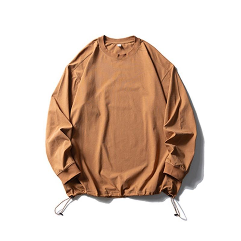 Mens Long Sleeve T Shirt Outdoor Quick Dry Sun Protection Loose Solid Color Casual Streetwear
