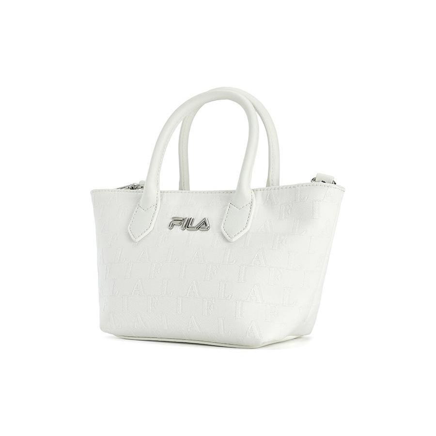 New FILA Fabric Made Of Polyurethane Shoulder Bag, Crossbody Bag, Handbag Extra Small Women's Heron White F13W421165FWT