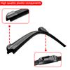 Car Windshield Wiper Blades Hook Universal Soft Rubber Frameless Bracketless Car Wipers 14" 16" 17" 18" 19" 20" 21" 22" 24" 26"