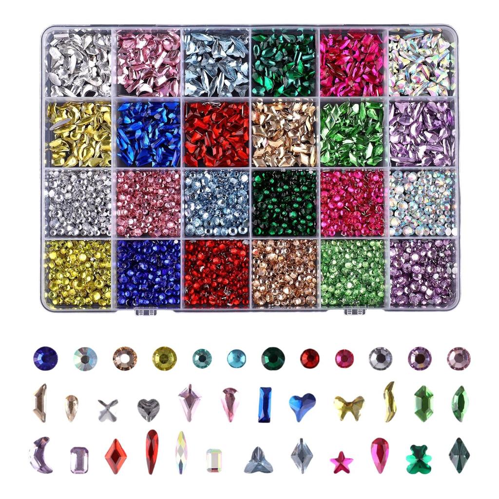 3 Flaskor med 10 ml Lim 40 Färger av Resin Bländande, 3 mm 32000 Stycken För Tillverkning, Bländande Kit med 3 Stycken Lim För Kläder Skor Konstbok Konst