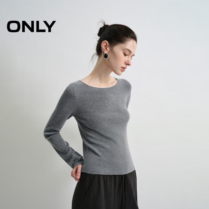 ONLY Women's Elegant Slim Fit Solid Knit Sweater