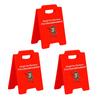 1/2/3Pcs Caution Overstimulated Desk Sign Cowboy Frog Hold On Partner I'm Overstimulated Mini Table Sign Home Office Decoration Coworkers Gag Gift