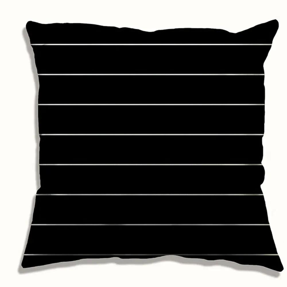 Home Decor Modern Black And White Geometric Pattern Pillows Pattern Cushion Cover Suitable For Sofa Bedroom Car Pillow Cover