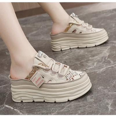 Summer Women Casual Shoes Chunky Sandals Platform Wedge Hidden Heel Women Leisure Shoes Summer Slippers Woman
