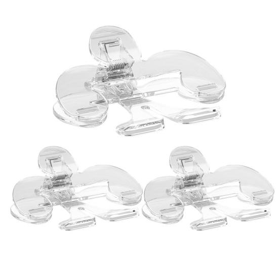 

Прозрачный зажим для книги Пластиковый держатель для страниц книги Зажимы Многофункциональные закладки Аксессуары для чтения 3pcs прозрачный