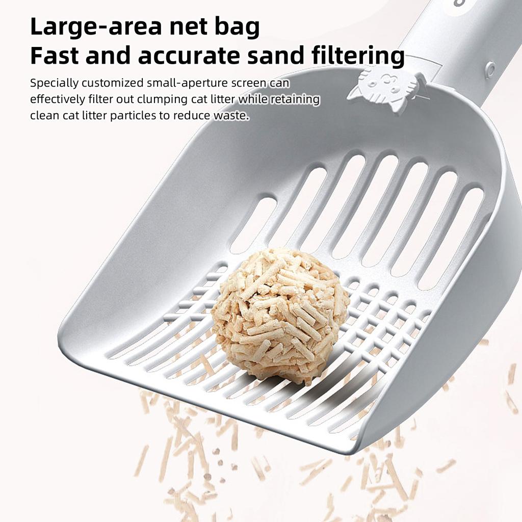 Otomatik Kedi Kumu Küreği Tutuculu Ultraviyole Sterilizasyon Lambalı Type-C Şarj Edilebilir Asılabilir