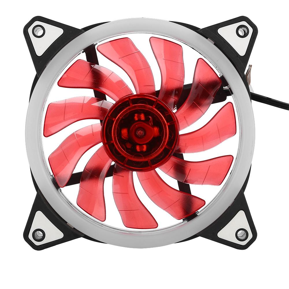 FAN- 18 12V   120mm LED Case Fan Double Aperture Multi interface Cooling Fan (Red)