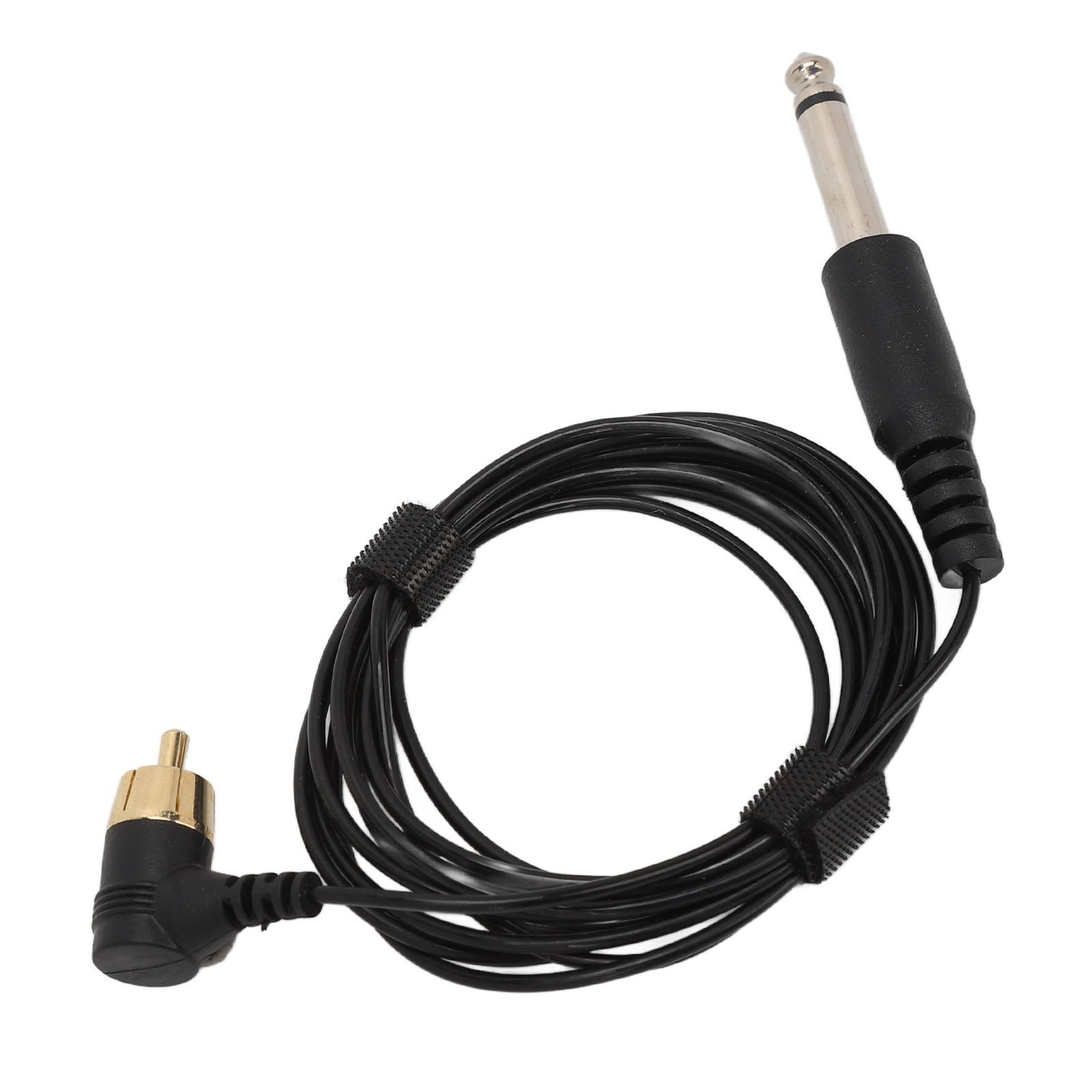 

RCA Тату Машинка Крючок Линия ПВХ Медный Сплав 2м 6.3мм Штекерный Кабель Подходит для Тату Оборудования RCA