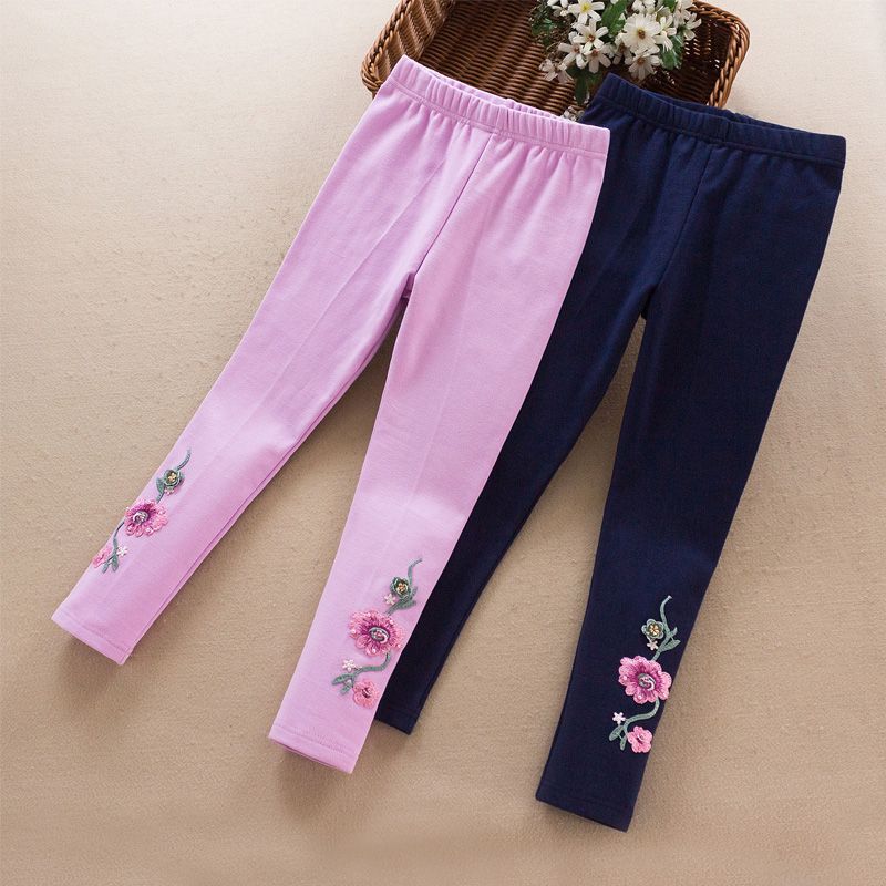 Mädchenleggings für Sommer-Oberbekleidung, mittelgroße bis große Kinder- und Mädchenhosen aus dünner Baumwolle, mückenabweisend