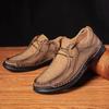 Fashion 2024 Winter New Casual Doudou Shoes Men's Large Business Leather Shoes Foreign Trade Large Manual Breathable Casual Shoes