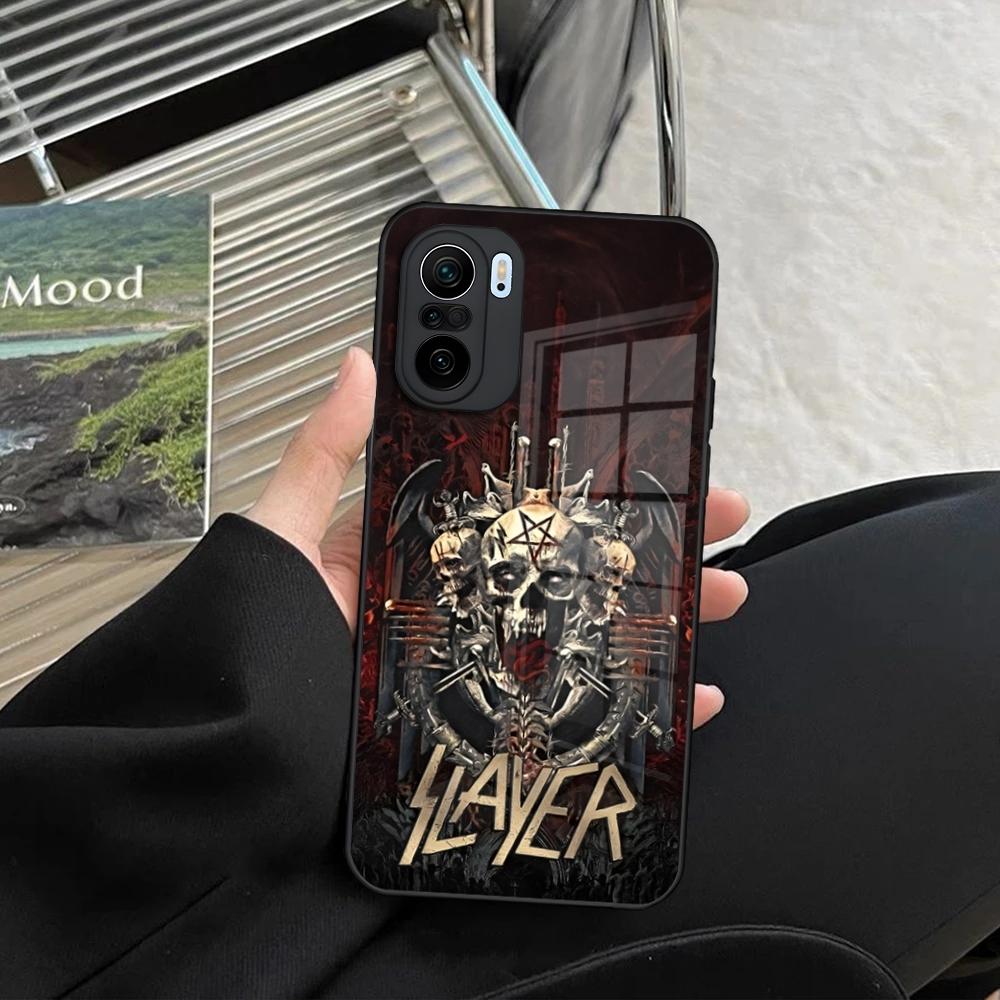 Slayer Heavy Metal Rock Band Phone Case for Xiaomi Redmi Note 14 13 12 11 Ultra Pro Lite 5G Toughened Glass Cover
