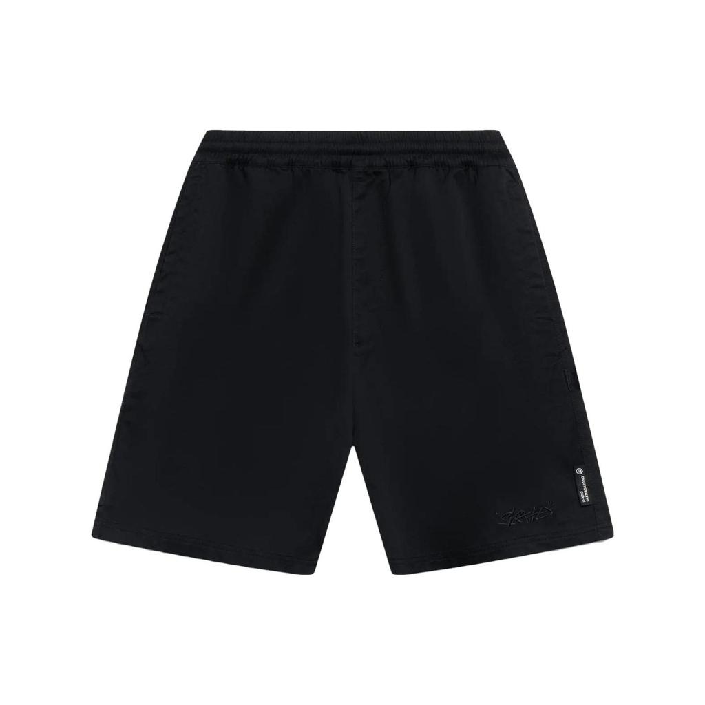 Li-Ning X Disney Oswald Series SS23 Casual Elastic Waist Shorts Men Bottoms Black AKST309-2