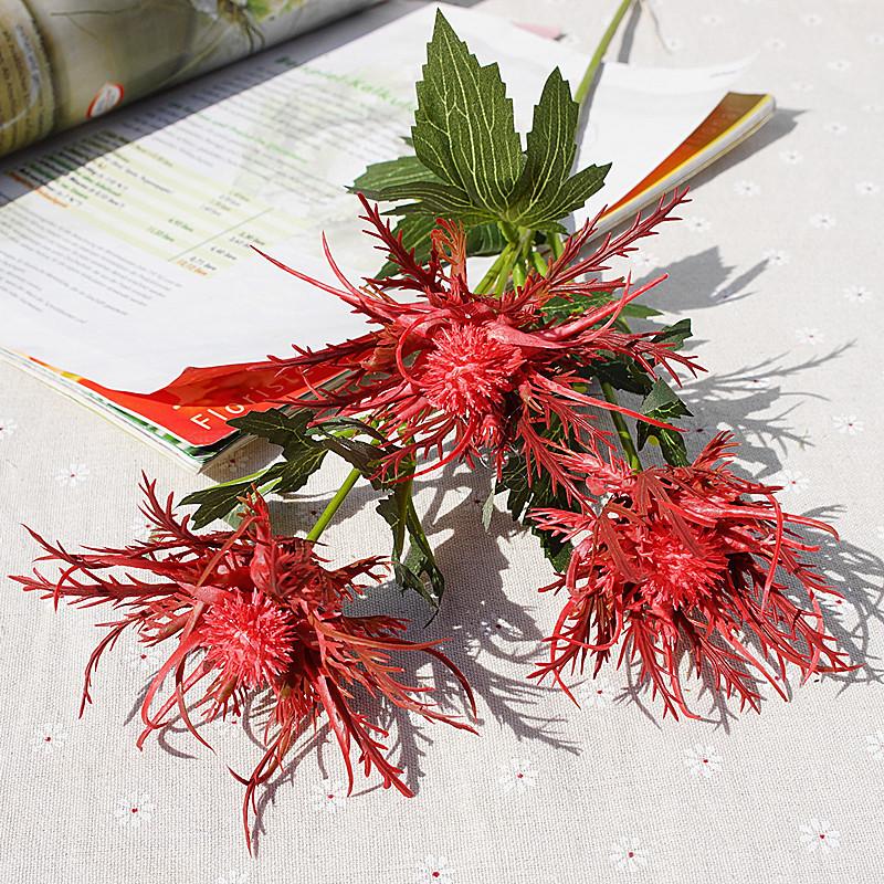 Nordic Ins Style 3-Head Foreign Parsley Imitation Flowers Home Decoration Wedding Photography Soft Decor Design Flowers