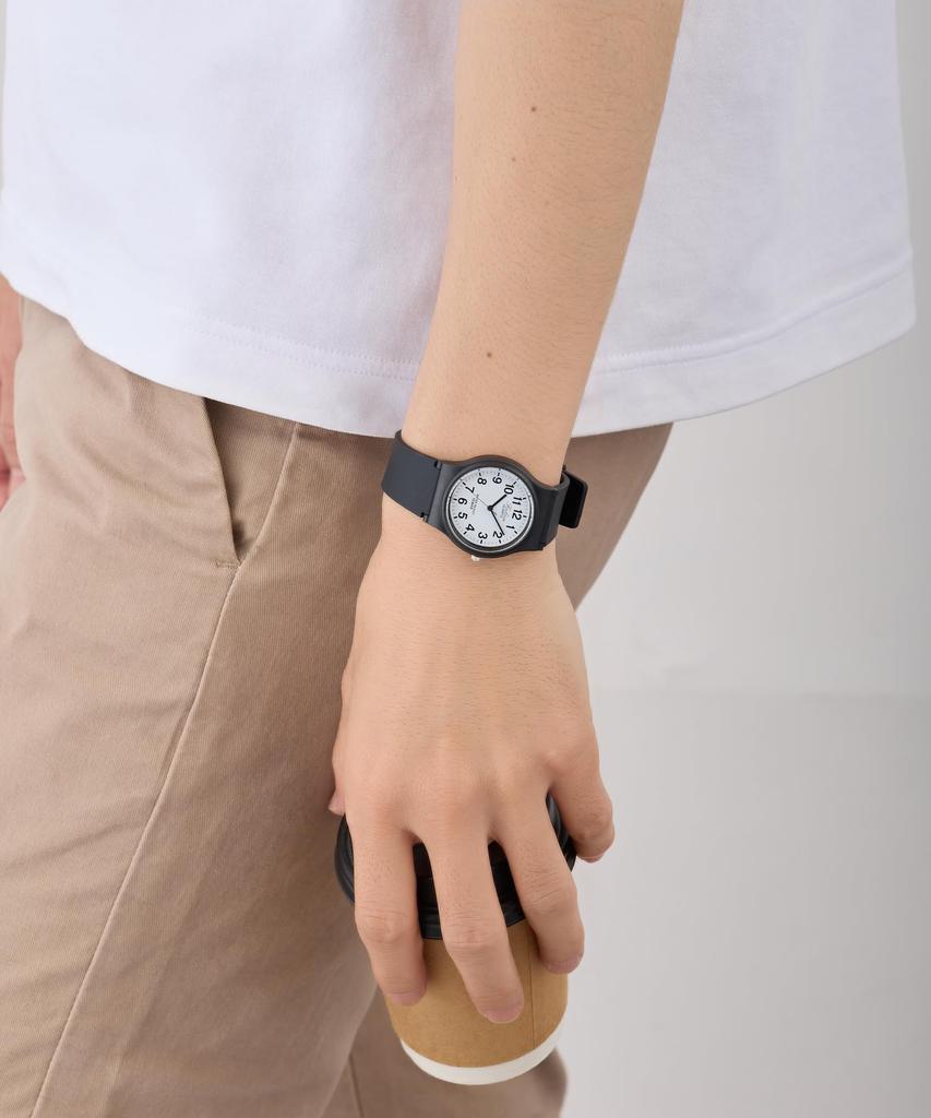 Citizen White Analog Watch with Urethane Water Resistant To 10 Perfect for Web Exclusive Q&Q VP46-852 Strap, ATM, Exams,