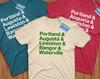 Maine Cities Shirt! Reppin' Portland, Augusta, Lewiston Bangor, & Waterville! The Pine Tree State! Dirigo!