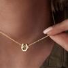 Horseshoe Pendant Necklace U shaped Choker Necklace Wedding Jewelry Accessories