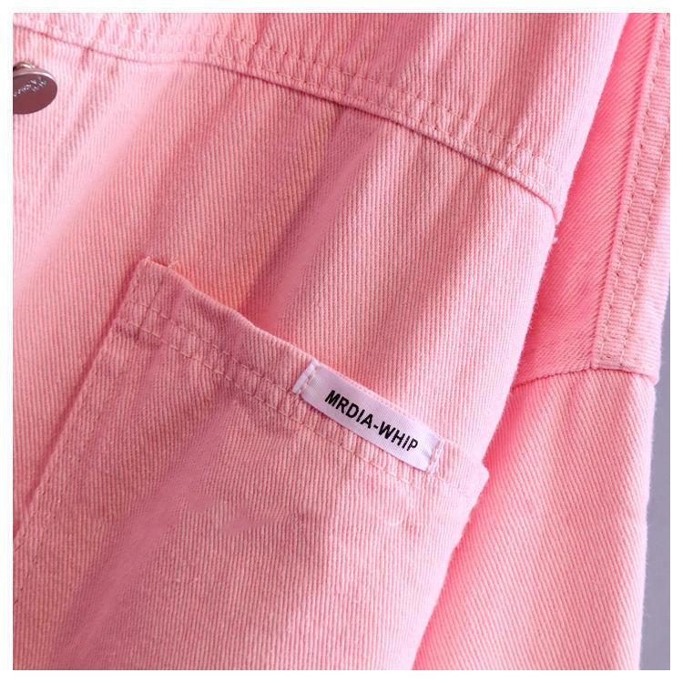 Women's White Denim Jacket - 2024 Spring/Autumn Korean Style, Versatile & Petite Friendly Casual Top