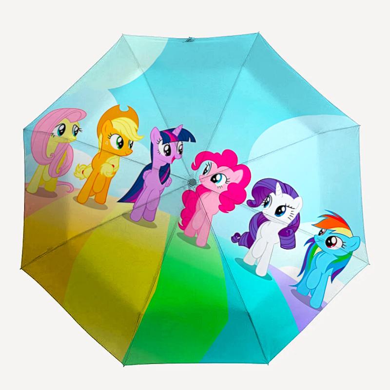 

1pc My Little Pony Automatic Umbrella 8-Bone Design Compact Gear for Outdoor Travel, Perfect Gift for Friends or Family yy280828172