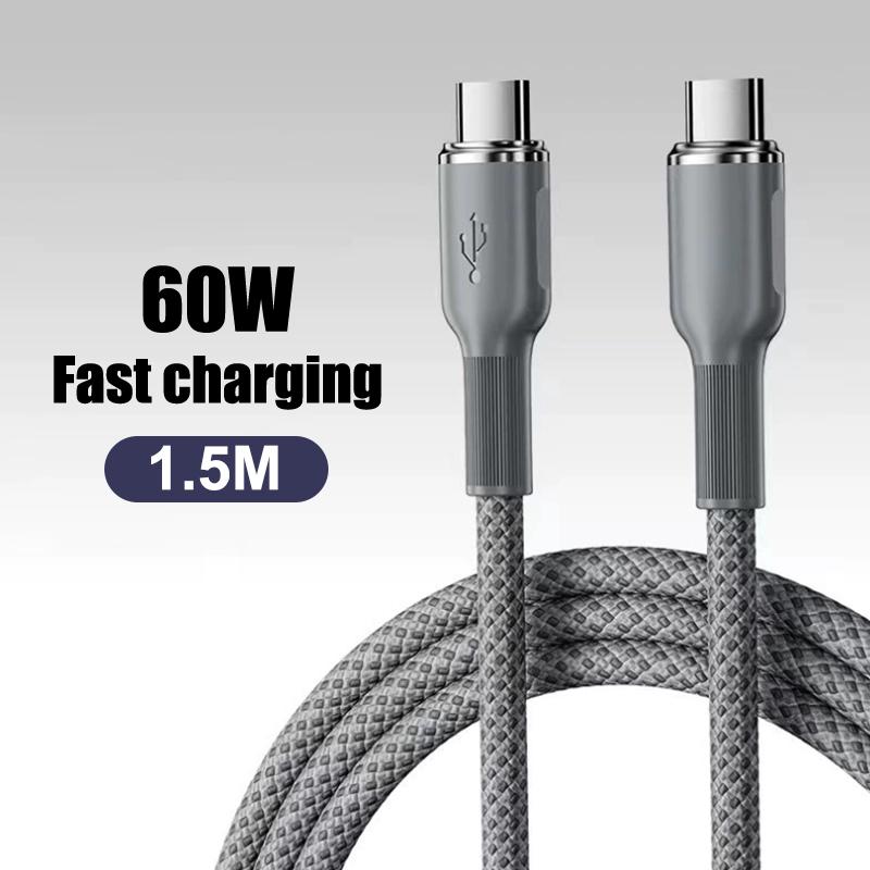 Usb To Type C Cable Date Sync Line Fast Charging For Huawei Android Phone Braided Charger Cable