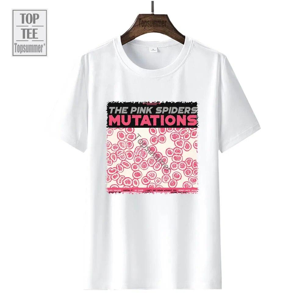 

Футболка «Альбом мутаций», футболка «Розовые пауки», футболка унисекс, уличная одежда в стиле поп, футболки большого размера, женский топ с короткими рукавами XL