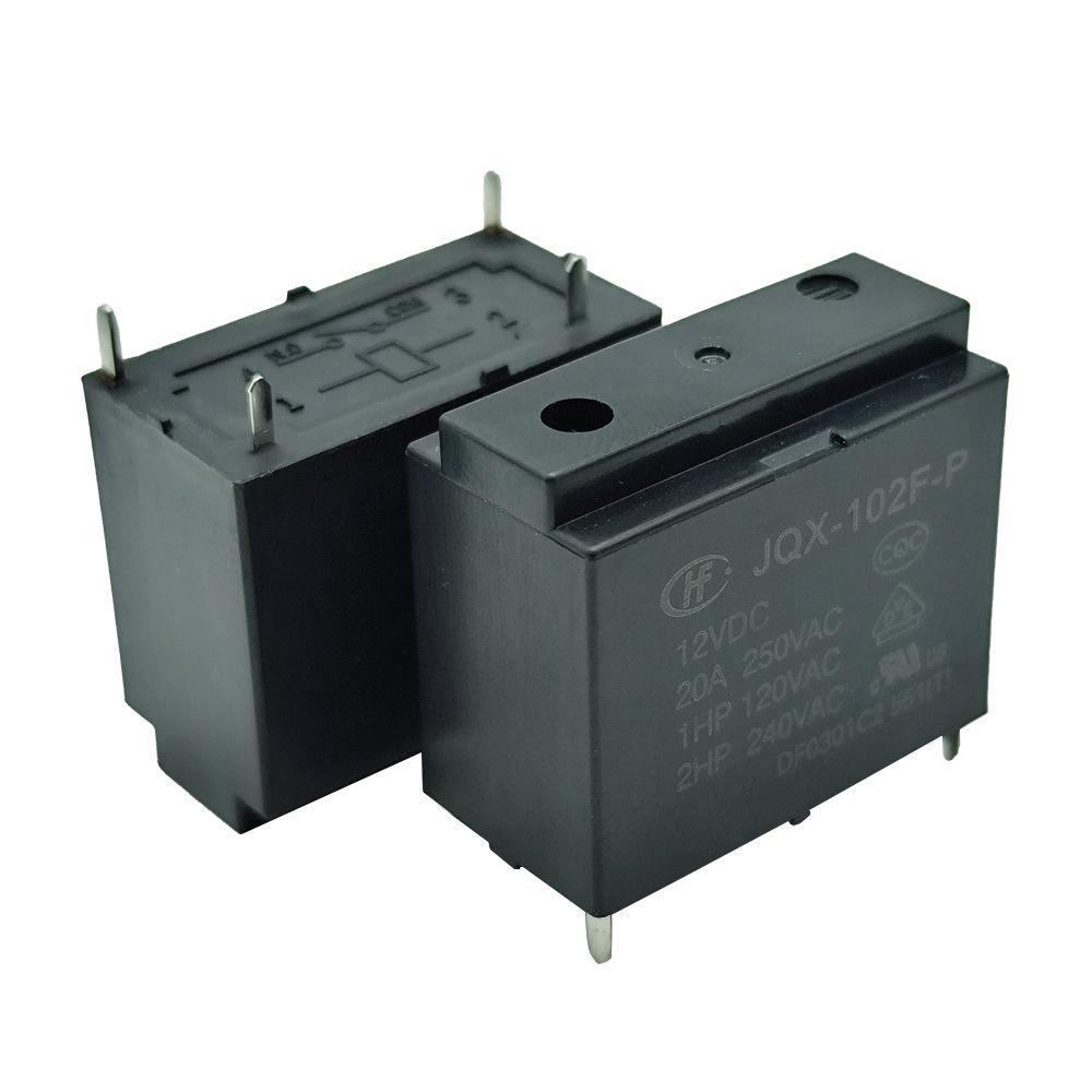 

Hongfa Relay HF102F-P 12V/24V Dust Cover, Normally Open, 4-Pin, 20A. JQX-102F-P-12V