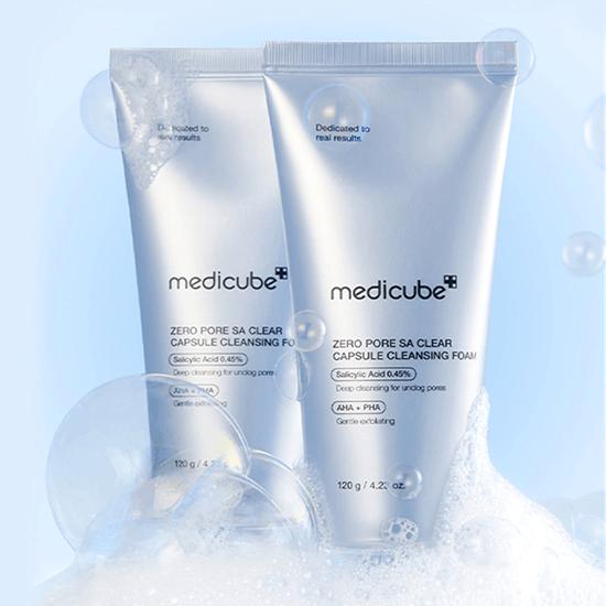 Medicube Mousse nettoyante Zero Pore SA Clear Capsule 120 g