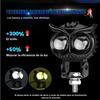 Motorcycles Led Headlight Spotlight Car Dual Color Owl Fog Light for Car Scooter Auxiliary Lamp Motorcycle Accessories Lights