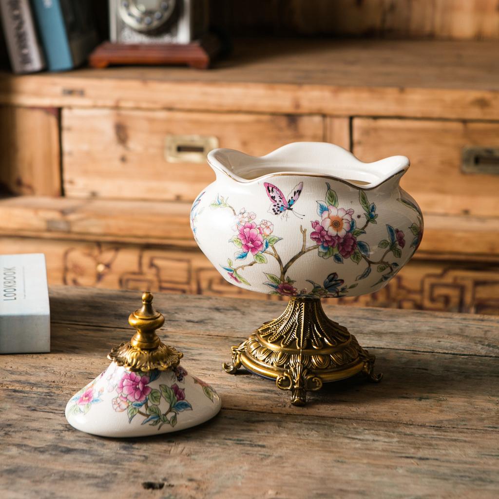 American Retro Ceramic Storage Jar Crafts, European General Jar Ornaments