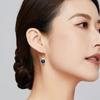Personality, Fashion Temperament, Versatile Lapis Lazuli Sea Blue Pendant, Hanging Stud Earrings, Niche Simplicity, High-End Trend Earrings