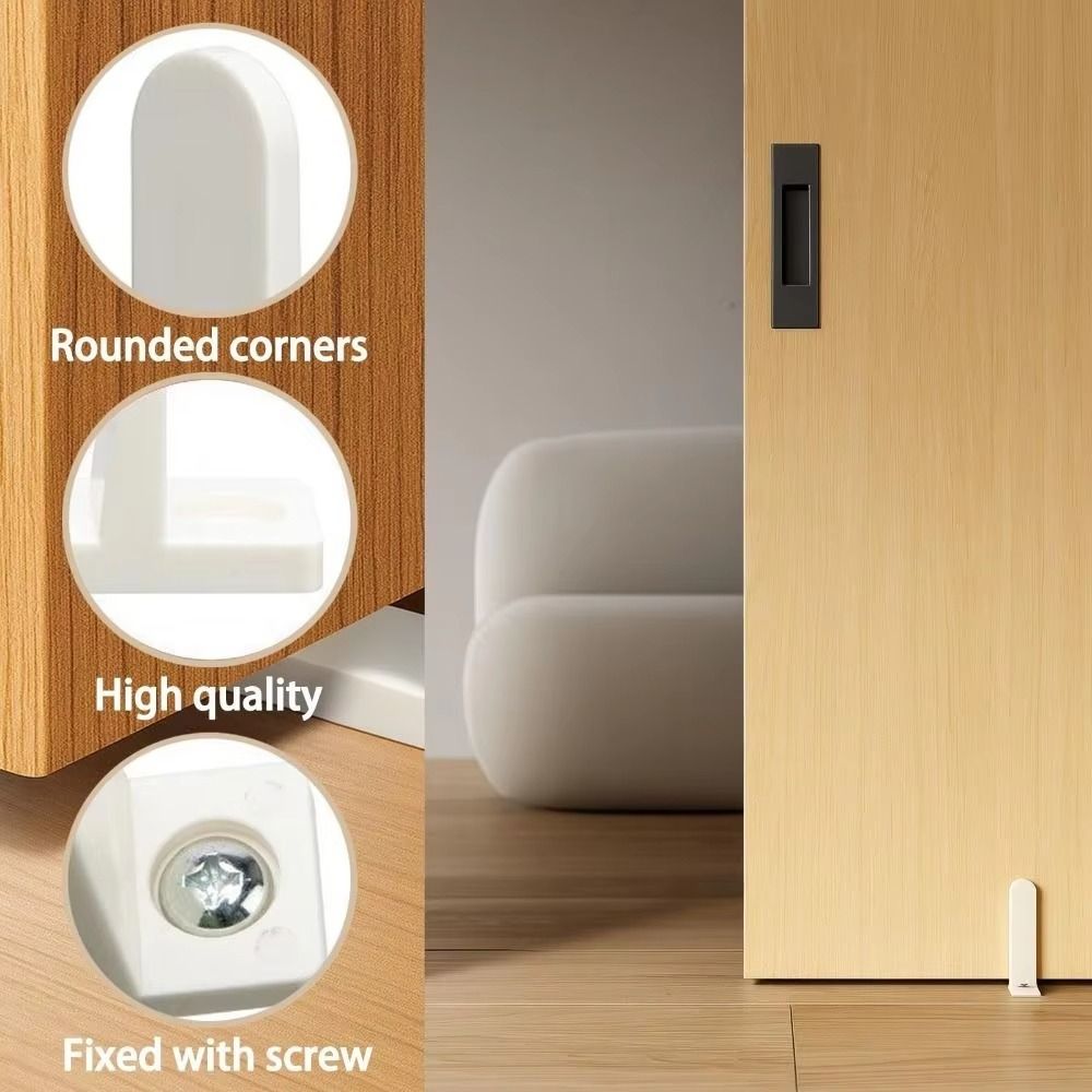 4pcs Easy Installation Cabinet Sliding Door Guide Sliding Closet Door Guide  Smooth Operation