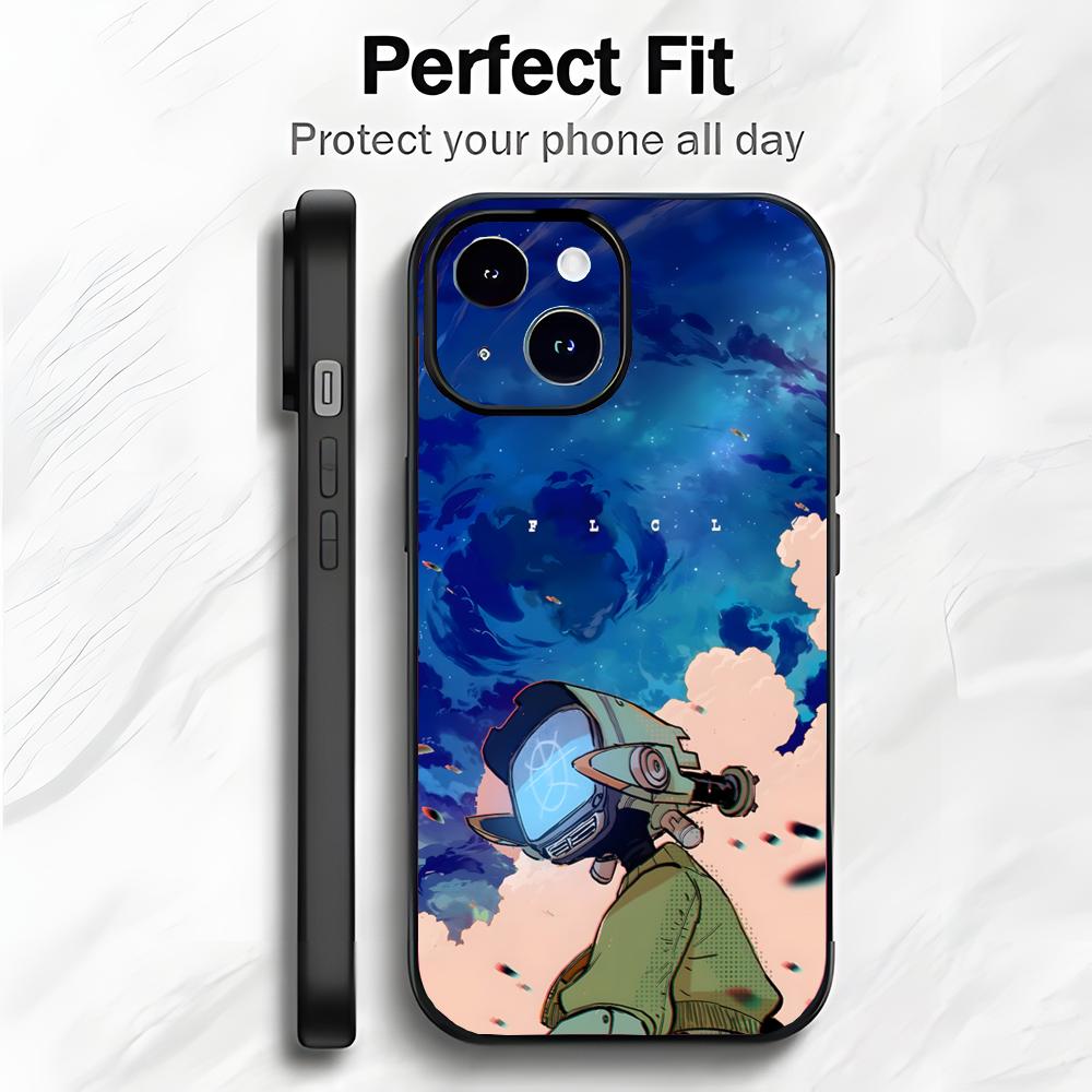 Anime F-FLCL F-First Love Cyber Love Phone Case Phone Case Soft Packaging Lightweight For iPhone17 16 15 14 13ProMax