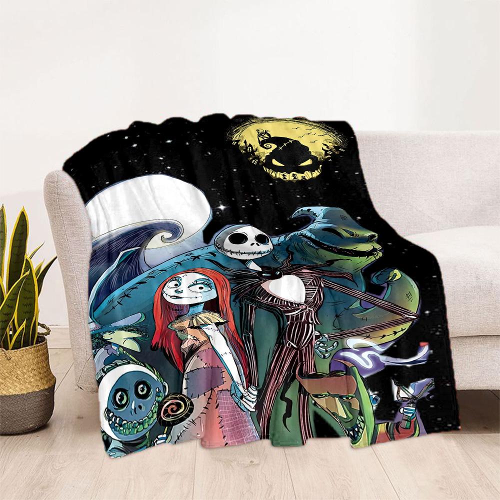 Christmas Nightmare Blanket Durable Comfort Suitable for Bed Couch Office Four Seasons Multipurpose Modern Style Gifts For Family Or Friends