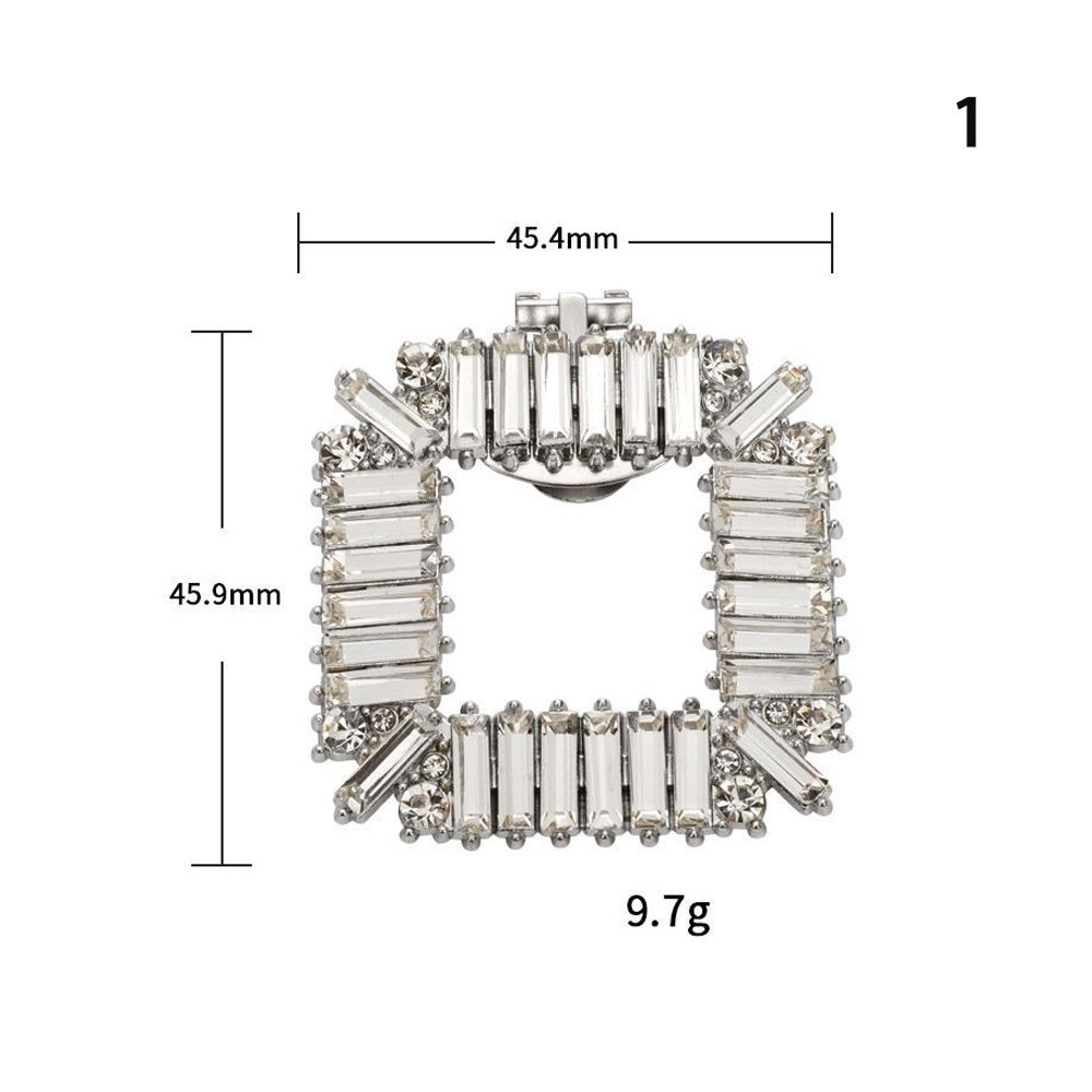 Square Clamp Shoe Clip Wedding High Heel Women Bride Shoes Decoration Rhinestone Shiny Decorative Clips Butterfly Charm Buckle