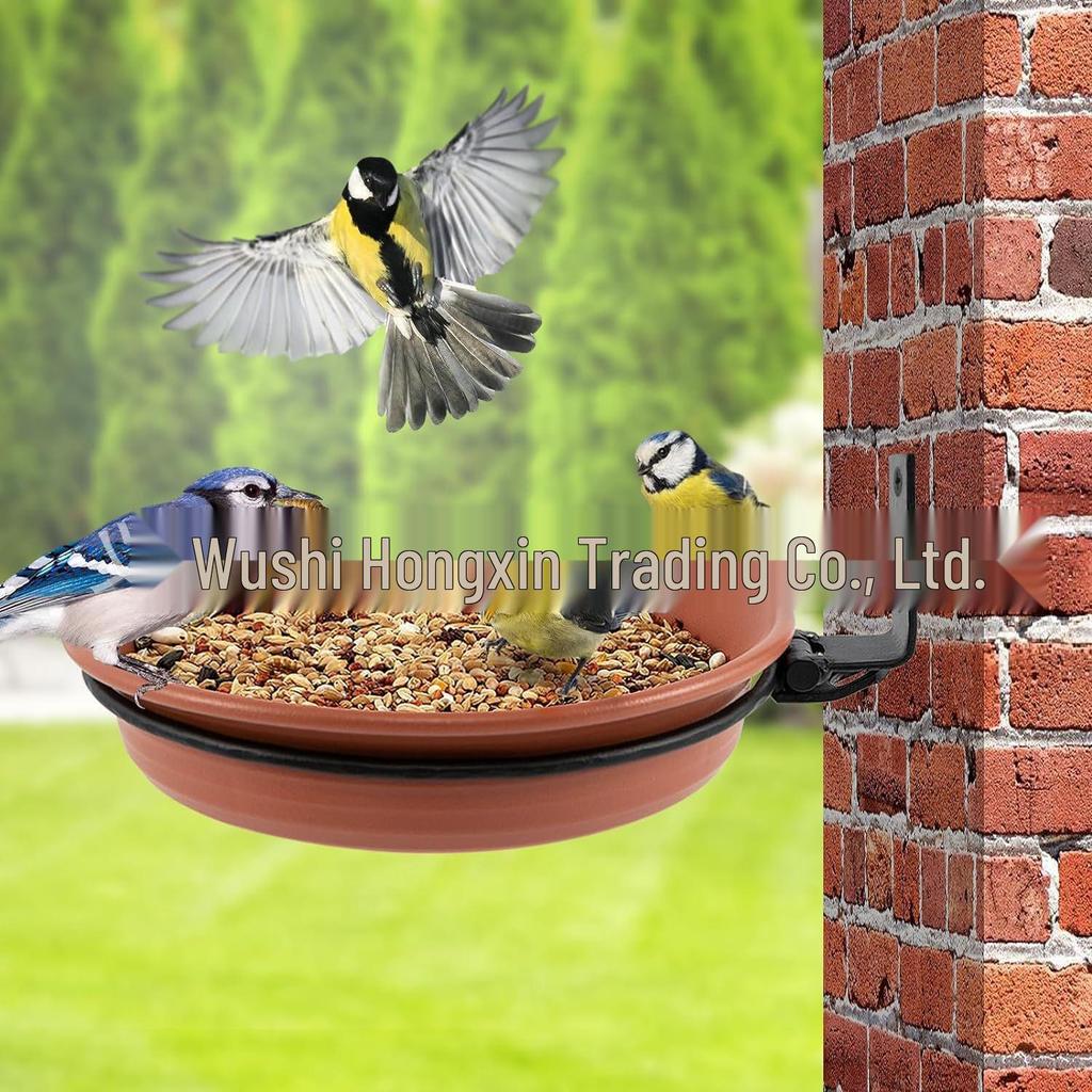 Dövme Demir Kuş Yemliği ve Kuş Banyosu Standı - Çok Fonksiyonlu Dış Mekan Bahçe Dekorasyonu.