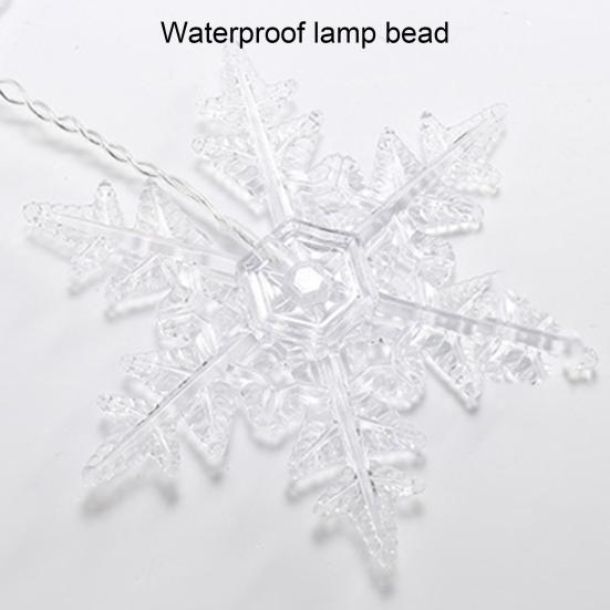 Curtain Lamp Attractive Super Bright Romantic Lighting Soft Energy-saving Decorative Waterproof Christmas Snowflake Icicle Lights
