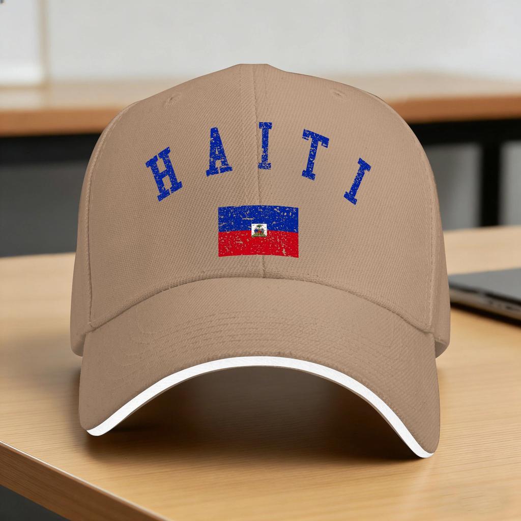 Haiti Country Heritage Flag Casual Baseball Cap Hunting Camping Trucker Hat Spring Hot Sale Unisex Adult Yk Retro Snapback Cap