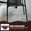 Round Rubber Anti Slip Caster Cup Quick Install Rubber Couch Stoppers Furniture Coaster  Bar Stools