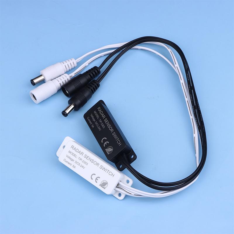 Dc 5-24V 5.8G Microwave Radar Sensor Switch Controller Human Body Induction Switch For Pwm Led Monochrome Bar Light