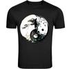 Monk Ying Yang Black and White Unisex T-Shirt Tee S -5XL