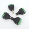 Audio Video AV 3.5mm 2 3 4 Pole Mono Stereo 3.5 Male Female AV Screw Terminal Jack 3.5 Male 3 Pin 4 Pin Terminal Block Plug
