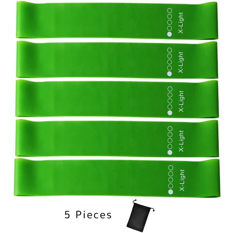 5pcs Resistance Bands Collection Yoga Elastic Band for Fitness Exercise Stretch Belt 5 Resistance Level Workout Bands Fitness Equipment