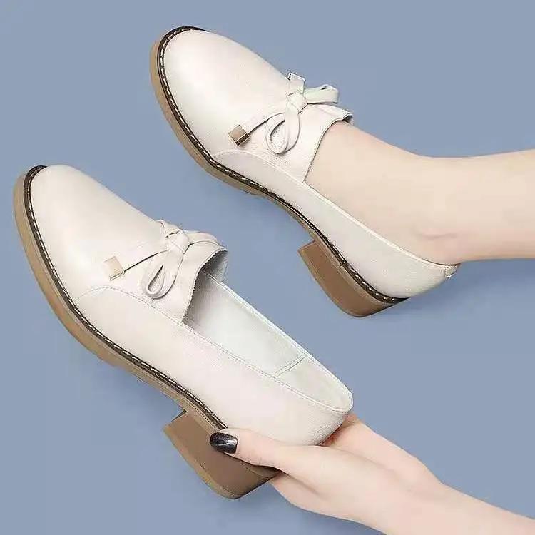 

Fashion Ladies Pumps Women s Shoes with Medium Heels Moccasins Bow Round Toe Shoe Discount Beau Today 2025 Trend Chic and Elegant Casual 40