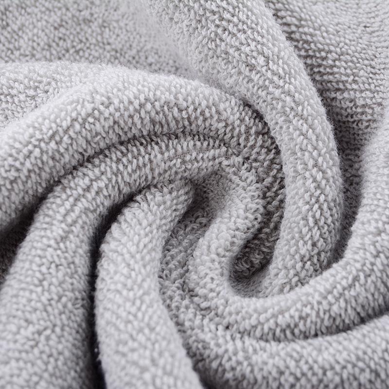Pure Cotton Towel 35*75cm 100% Cotton Plain Color Thick Adult Face Wash Towel with Embroidery